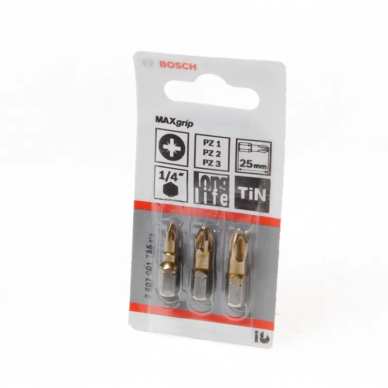 Bosch - 3-delig bitset Max Grip (PZ) PZ1; PZ2; PZ3; 25 mm de Bosch Professional – image du produit