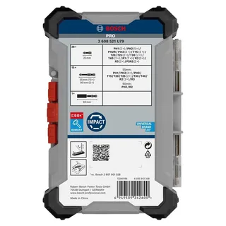Bosch 44-delig Impact schroefbitset - Professional PRO - 2608521U79 by Bosch – product image 4 of 5