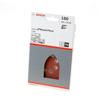Bosch - 5-delige schuurbladenset 100 x 170 mm by Bosch Professional – product image 1 of 2