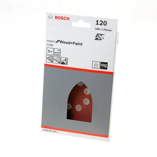 Bosch - 5-delige schuurbladenset 100 x 170 mm by Bosch Professional – product image 1 of 2