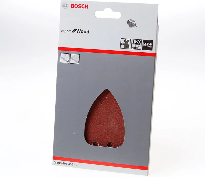 Accesorios Papier De Verre Multi Expert B Et D Mouse 4p G120 Pour Bois 5 Unités de Bosch – image du produit