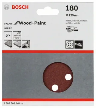 Bosch - 5-delige schuurbladenset 125 mm, 180 by Bosch Professional – product image 2 of 2