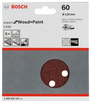 Bosch - 5-delige schuurbladenset 125 mm, 60 by Bosch Professional – product image 2 of 2