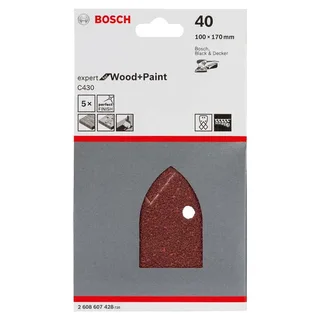 Bosch - 5-delige schuurbladenset 40 van Bosch – productafbeelding 2 van 2