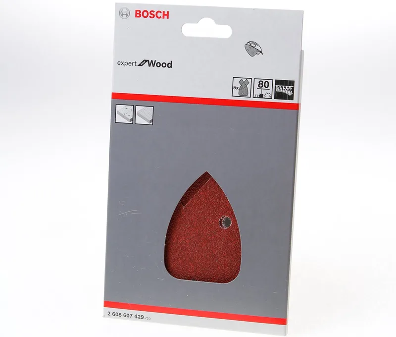 Bosch - 5-delige schuurbladenset 80 van Bosch – productafbeelding