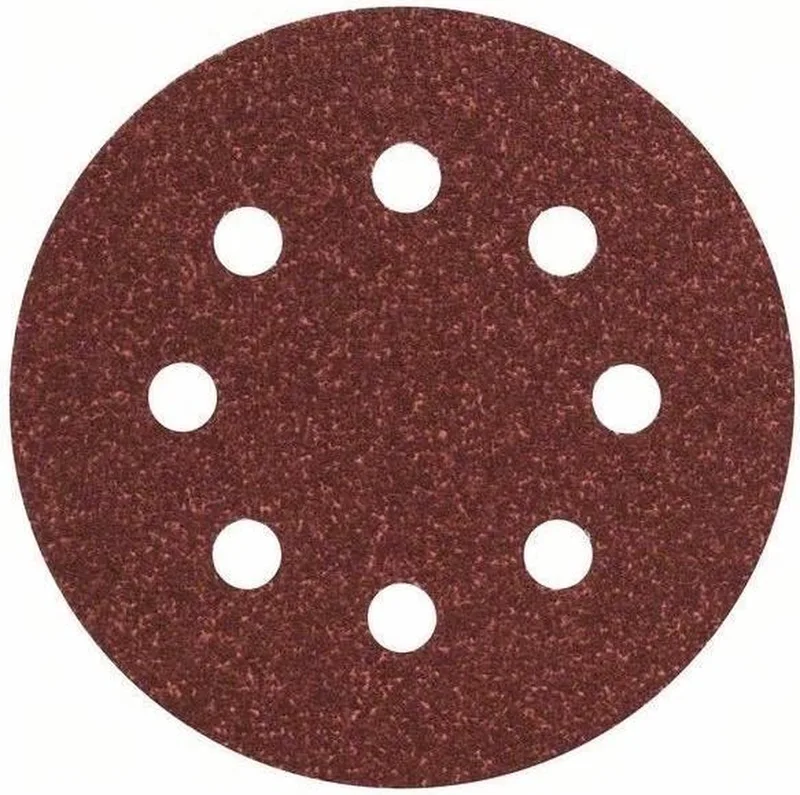 Bosch 5-delige schuurbladset voor excenterschuurmachines 115 mm geperforeerd - korrel 80 von Bosch Professional – Produktbild