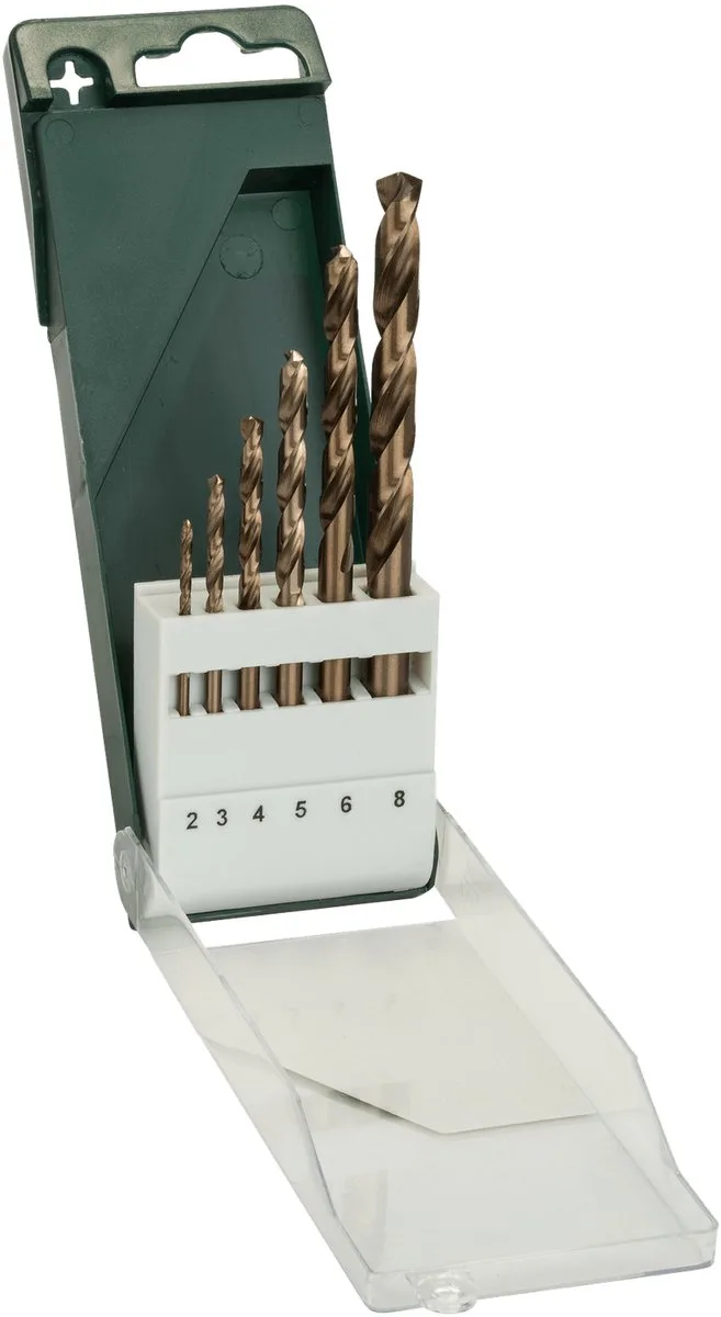 Bosch - 6-delige metaalboorset HSS-Co, DIN 338 2,0; 3,0; 4,0; 5,0; 6,0; 8,0 mm von Bosch Professional – Produktbild