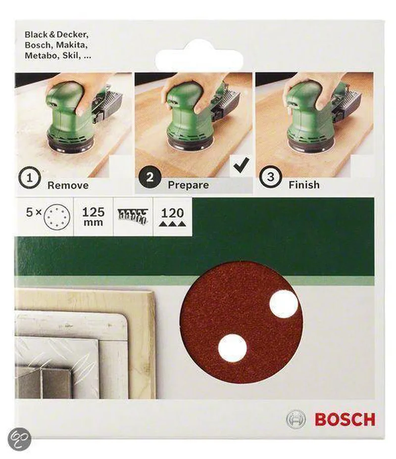 Bosch 6-delige schuurbladenset voor excenterschuurmachines 150 mm - korrel 60; 120; 240 de Bosch Professional – image du produit