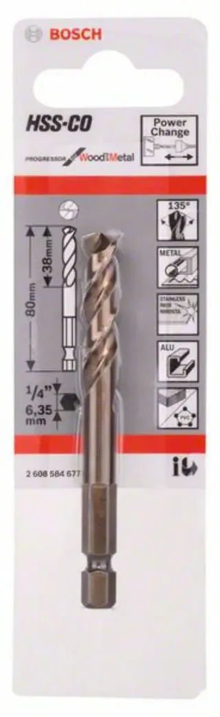 Centreerboor HSS-Co 80 by Bosch – product image 2 of 2