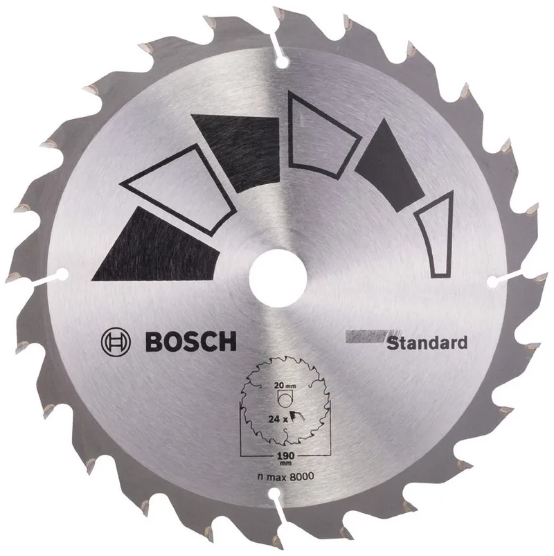CIRKELZAAGBLAD BASIC 190X2.2X20/16,T24 (1) de Bosch – image du produit