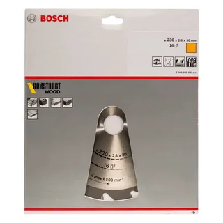 Cirkelzaagblad Construct Wood 230 x 30 x 2,8 mm, 16 von Bosch – Produktbild 2 von 2