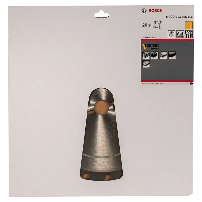 Cirkelzaagblad Construct Wood 300 x 30 x 3,2 mm, 20 by Bosch Professional – product image 2 of 2