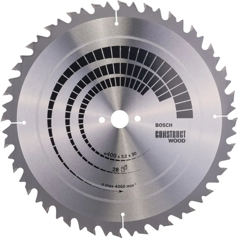 Cirkelzaagblad Construct Wood 400 x 30 x 3,2 mm, 28 van Bosch – productafbeelding 2 van 2