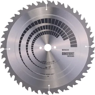 Cirkelzaagblad Construct Wood 400 x 30 x 3,2 mm, 28 van Bosch – productafbeelding 1 van 2