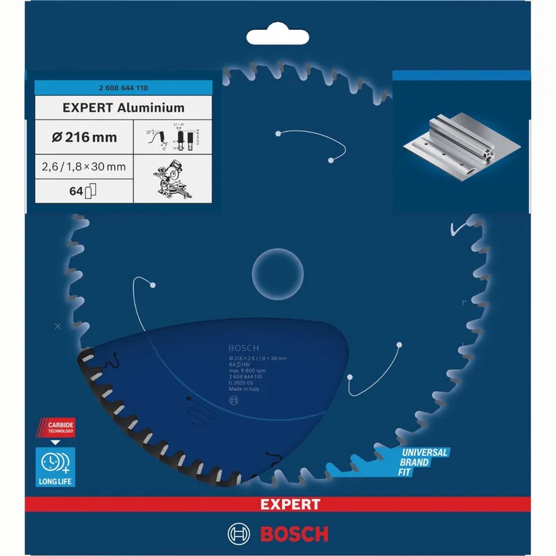 Cirkelzaagblad Expert for Aluminium 235x30x2.6/1.8x80 T by Bosch Professional – product image 1 of 4