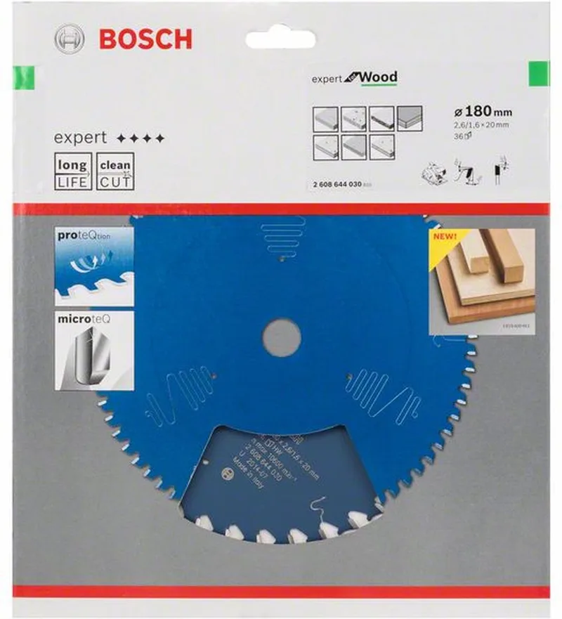 Cirkelzaagblad expert for Wood 180x36x2.6/1.6x48 T de Bosch Professional – image du produit