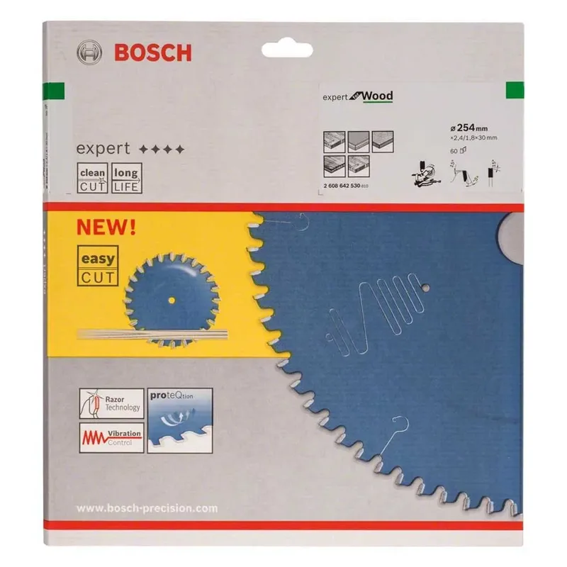 Cirkelzaagblad Expert for Wood 254 x 30 x 2,4 mm, 60 by Bosch Professional – product image 2 of 4