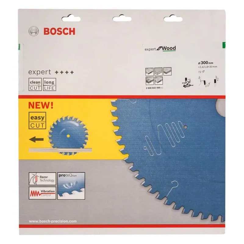 Cirkelzaagblad Expert for Wood 300 x 30 x 2,4 mm, 72 de Bosch Professional – image du produit 2 sur 4