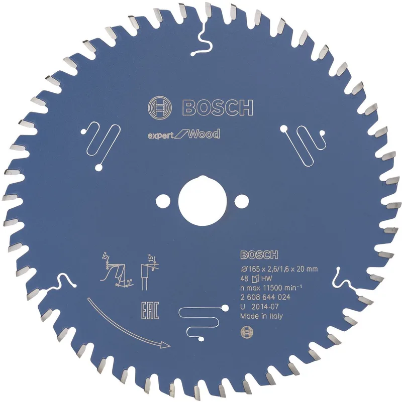 Cirkelzaagblad Expert voor hout 165x20 - 48 tanden de Bosch Professional – image du produit