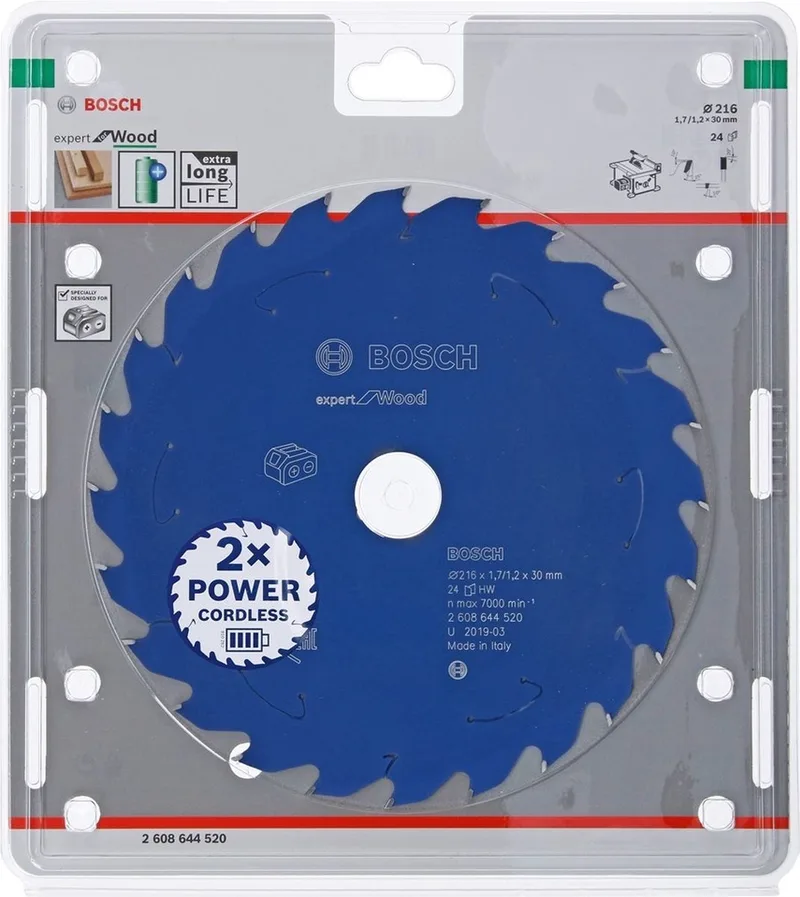 cirkelzaagblad Expert voor hout voor accutafelcirkelzagen 2... de Bosch Professional – image du produit