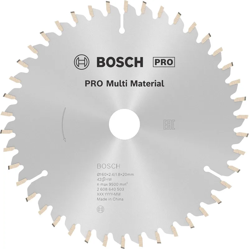 Cirkelzaagblad Multi Material 160 x 20/16 x 2,4 mm, 42 by Bosch Professional – product image
