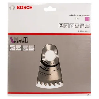 Cirkelzaagblad Multi Material 165 x 30/20 x 2,4 mm, 42 by Bosch – product image 2 of 2