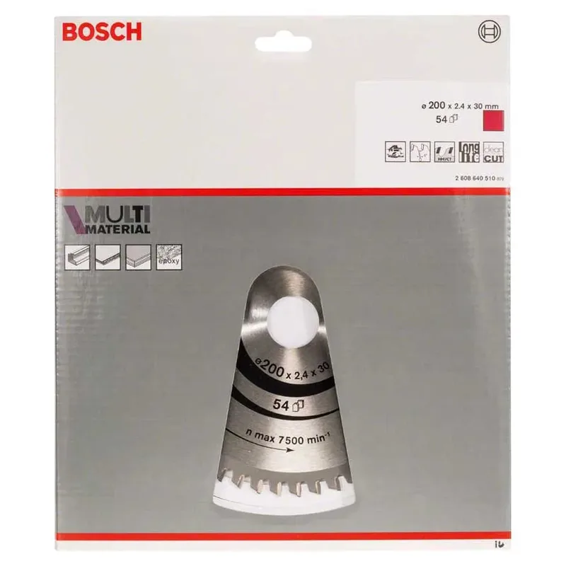 Cirkelzaagblad Multi Material 190 x 20/16 x 2,4 mm, 54 by Bosch – product image 2 of 2