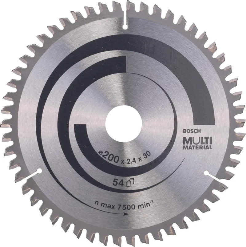 Cirkelzaagblad Multi Material 200 x 30 x 2,4 mm, 54 de Bosch – image du produit