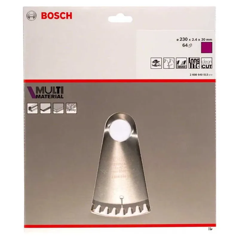 Cirkelzaagblad Multi Material 230 x 30 x 2,4 mm, 64 by Bosch – product image 2 of 2