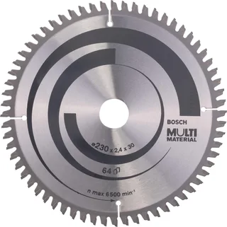 Cirkelzaagblad Multi Material 230 x 30 x 2,4 mm, 64 by Bosch – product image 1 of 2
