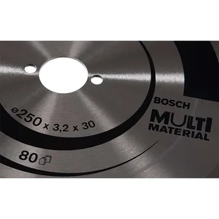 Cirkelzaagblad Multi Material 250 x 30 x 3,2 mm - 80 tanden van Bosch – productafbeelding 5 van 5