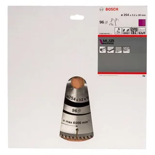 Cirkelzaagblad Multi Material 254 x 30 x 3,2 mm, 96 von Bosch – Produktbild 2 von 2
