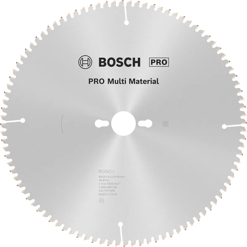 Cirkelzaagblad Multi Material 300 x 30 x 3,2 mm - 96 van Bosch – productafbeelding 1 van 2