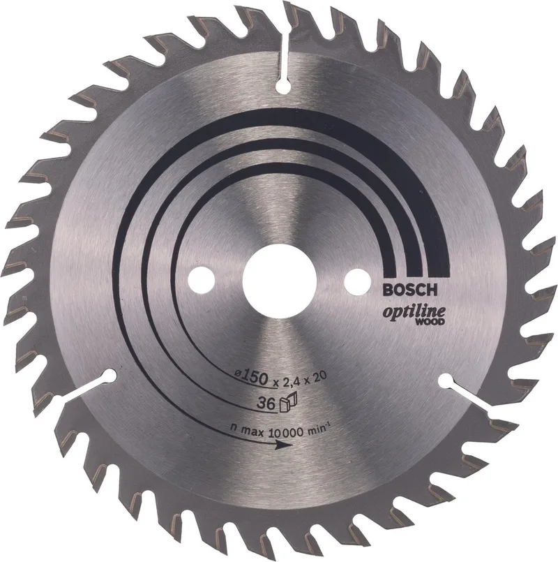 Cirkelzaagblad Optiline Wood 150 x 20/16 x 2,4 mm, 36 von Bosch Professional – Produktbild 1 von 2