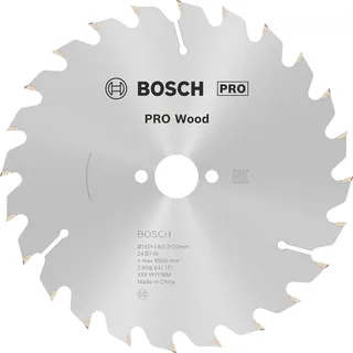 Cirkelzaagblad Optiline Wood 160 x 20/16 x 1,8 mm, 24 de Bosch Professional – image du produit 1 sur 2