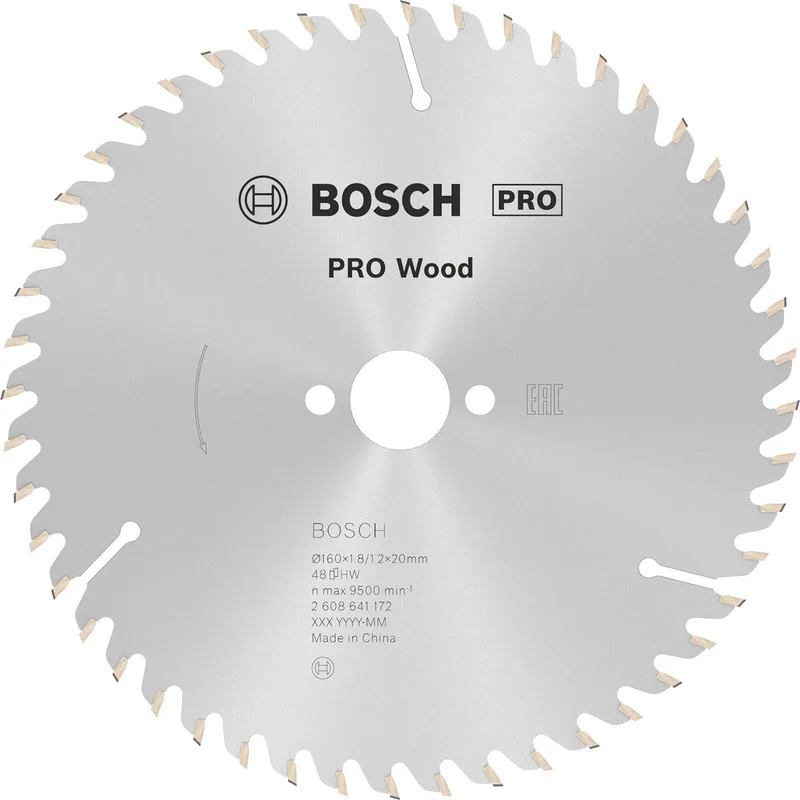 Cirkelzaagblad Optiline Wood 160 x 20/16 x 1,8 mm - 48 tanden von Bosch Professional – Produktbild 1 von 2