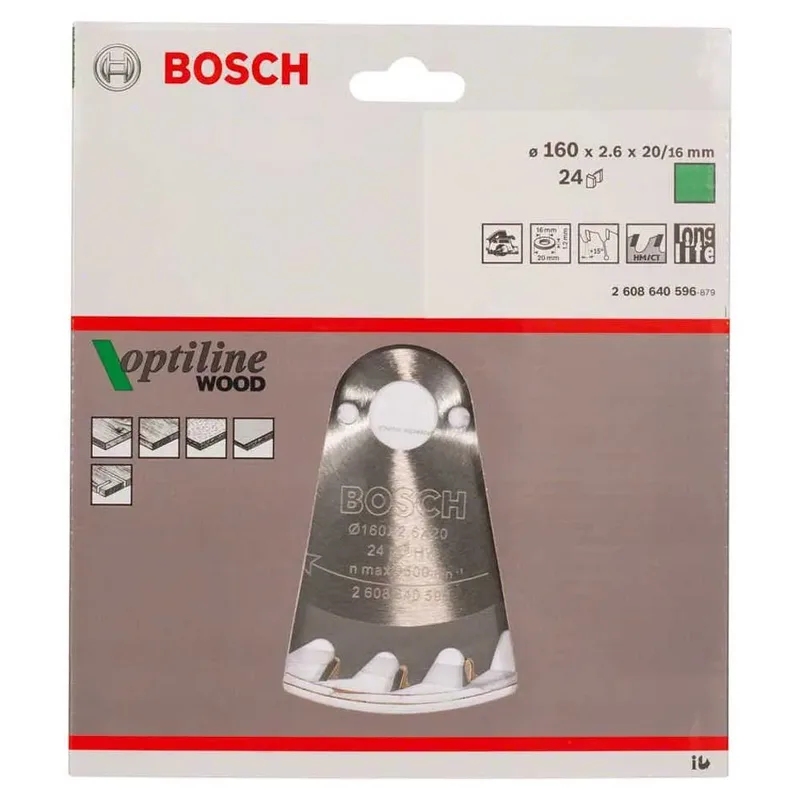Bosch Accesorios Lame De Scie Circulaire Pour Bois Op Wo H 160x20-24 de Bosch Professional – image du produit 2 sur 2