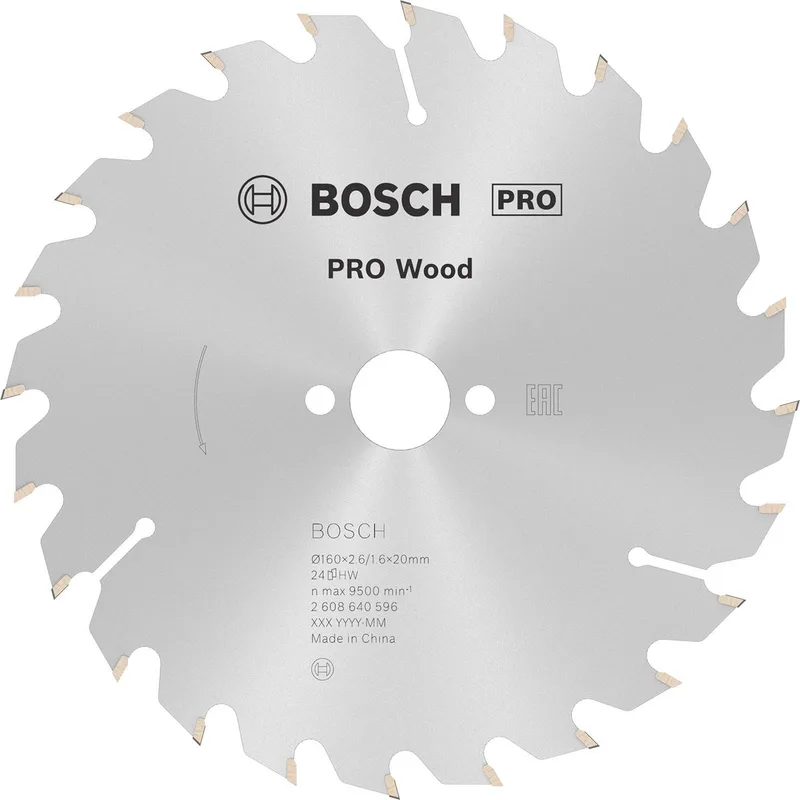 Bosch Accesorios Lame De Scie Circulaire Pour Bois Op Wo H 160x20-24 de Bosch Professional – image du produit 1 sur 2