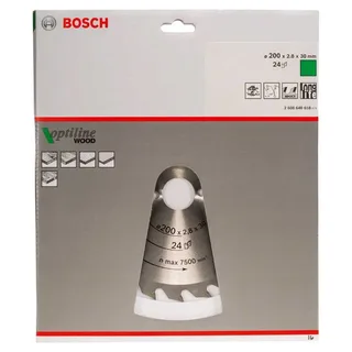 Cirkelzaagblad Optiline Wood 200 x 30 x 2,8 mm, 24 von Bosch Professional – Produktbild 2 von 2