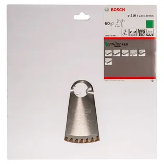 Cirkelzaagblad Optiline Wood 216 x 30 x 2,8 mm, 60 by Bosch Professional – product image 2 of 2