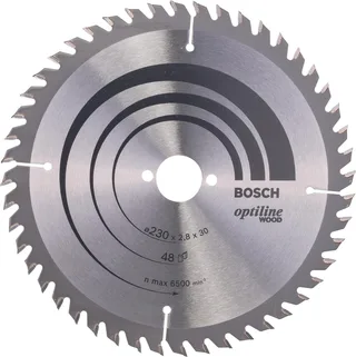 Cirkelzaagblad Optiline Wood 230 x 30 x 2,8 mm, 48 by Bosch Professional – product image 1 of 2