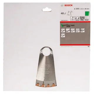 Cirkelzaagblad Optiline Wood 250 x 30 x 3,2 mm, 40 von Bosch Professional – Produktbild 2 von 2