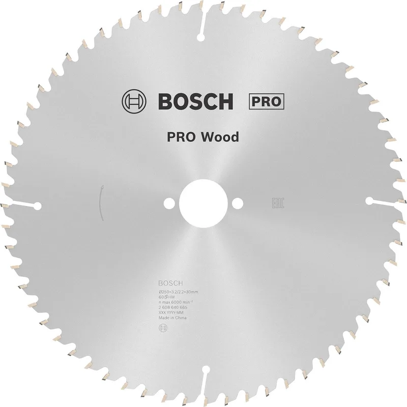 Cirkelzaagblad Optiline Wood 250 x 30 x 3,2 mm, 60 by Bosch Professional – product image