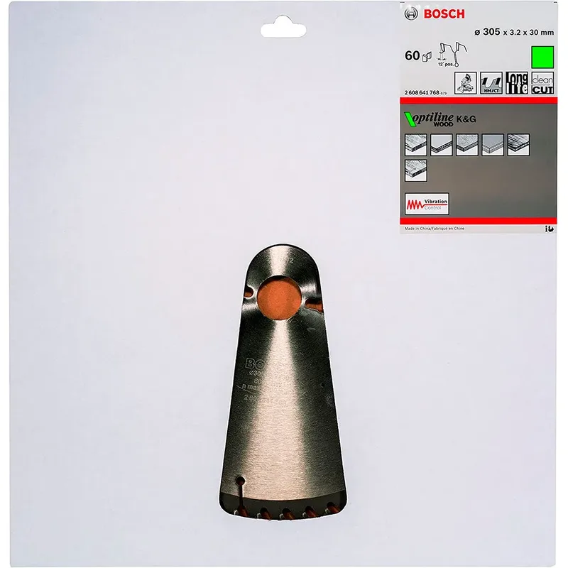 Cirkelzaagblad Optiline Wood 305 x 30 x 3,2 mm, 60 by Bosch Professional – product image 2 of 2