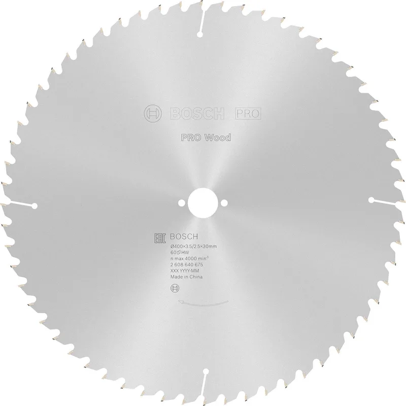 Cirkelzaagblad Optiline Wood 400 x 30 x 3,5 mm - Korrel 60 de Bosch Professional – image du produit