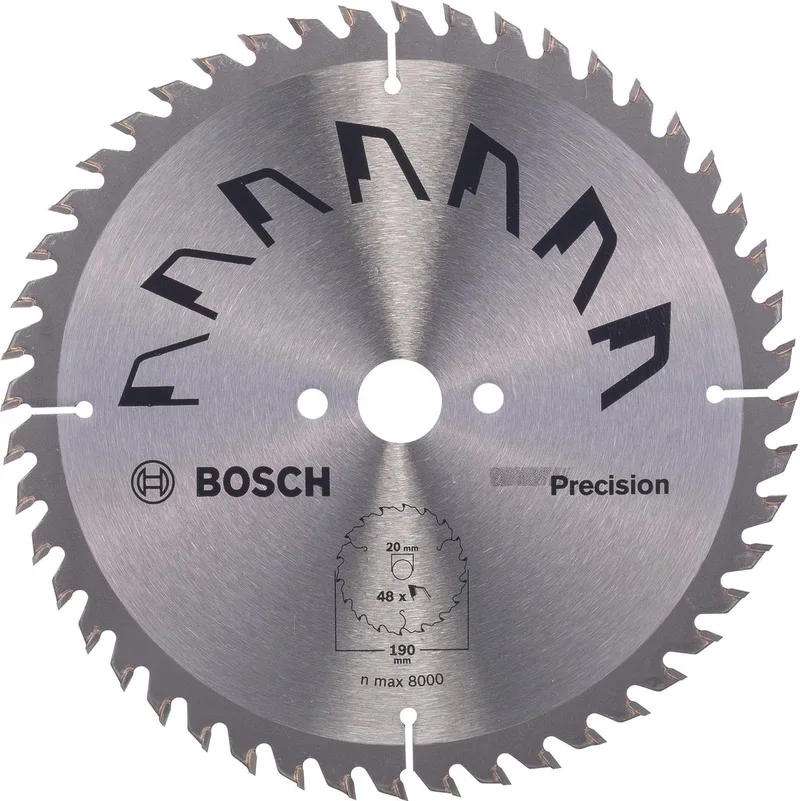 Cirkelzaagblad PRECISION 190 x 20 x 2,5 mm - 48 tanden by Bosch Professional – product image
