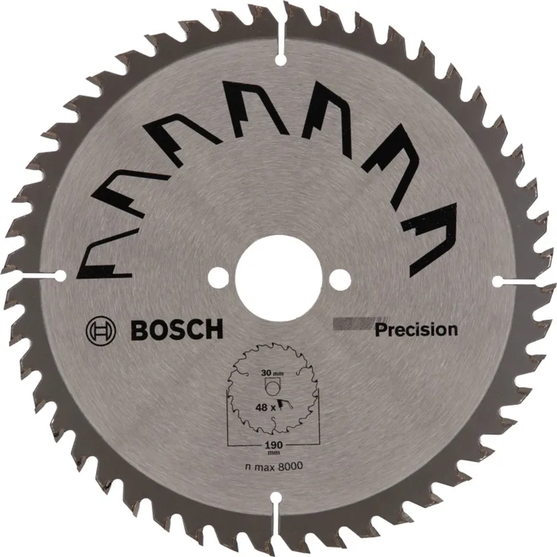 Cirkelzaagblad PRECISION - 190 x 30 x 2,5 mm - 48 tanden de Bosch Professional – image du produit