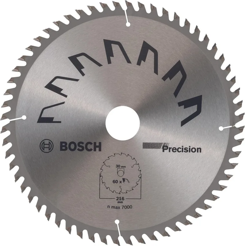 Cirkelzaagblad PRECISION 216x30x2,5,T60 de Bosch – image du produit