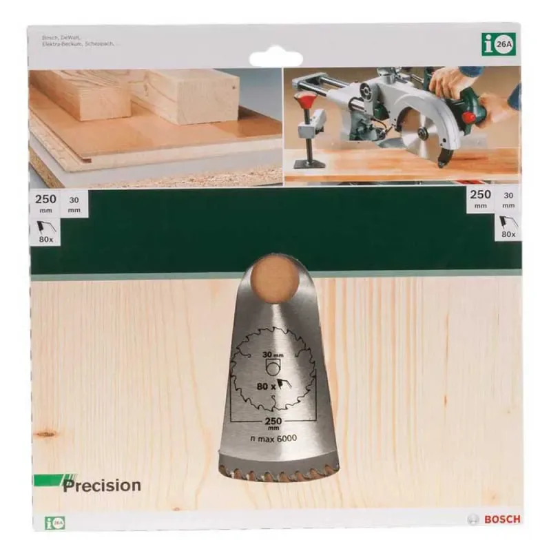 CIRKELZAAGBLAD PRECISION 250X2X30/-,T80 (1) von Bosch – Produktbild 2 von 2