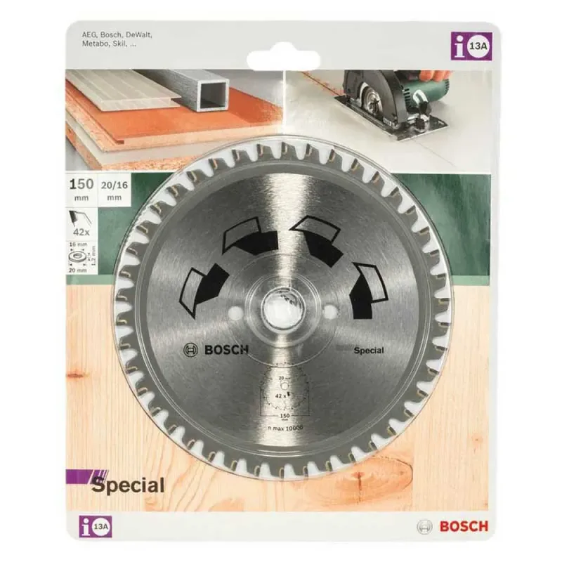 Cirkelzaagblad Special - 150X2X20/16 - T42 by Bosch Professional – product image 2 of 2